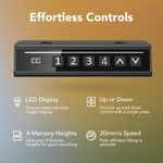 product_image_name-Office Supply-1.2M Electric Height Adjustable Standing Desk – Programmable Memory, Steel Frame, Modern Workstation-4