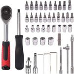 product_image_name-Generic-46Pcs Socket Wrench Set - DIY and Professional mechanic Auto Repair Tool Kit Black-2