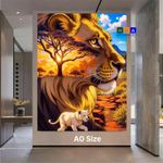 product_image_name-Canvas Prints-Lioness and Cub Canvas Printed Art-1