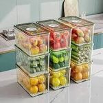 product_image_name-Generic-3 pcs 3L Refrigerator Storage Container with Drain Plate & Handle - Stackable Fresh Produce Keeper-1