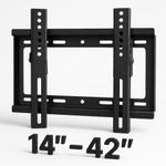 product_image_name-Electronics-14"-42", 24'', 32 inches TV Flat Panel Wall Bracket Holder Black-1