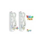 Power King  6 Way Power Extension // Two Quality Power Extension Socket LONG Cable.