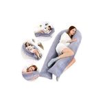 product_image_name-Generic-Velvet Imported U Shape Pregnancy Pillow-2