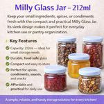 212  ml airtight glass jars .