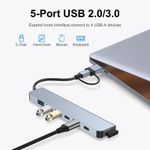 product_image_name-Generic-BYL-2217TU 7 in 1 USB 3.0 and Type-C / USB-C to USB 3.0 USB 2.0 HUB Adapter-6
