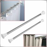 product_image_name-Generic-Multipurpose Adjustable Telescopic Rod - Extendable Tension Curtain Rod for Shower, Wardrobe & Window - No Drilling Installation-1