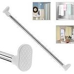 product_image_name-Generic-Multipurpose Adjustable Telescopic Rod - Extendable Tension Curtain Rod for Shower, Wardrobe & Window - No Drilling Installation-4
