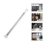 product_image_name-Generic-Multipurpose Adjustable Telescopic Rod - Extendable Tension Curtain Rod for Shower, Wardrobe & Window - No Drilling Installation-5