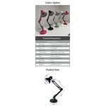 product_image_name-Generic-LED Desk Light Black with Adjustable Arm – Space-Saving Clip Lamp for Study and Craft-4