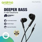 Oraimo OEP-E11 Conch 2 Stylish Deeper Bass In-ear Earphone - Black