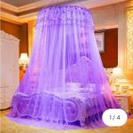 product_image_name-Generic-Purple 5*6 Elegant Round Mosquito Net Soft, Durable, Stylish & Protective-2