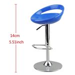 product_image_name-Generic-1/6 Scale Round Dolls Swivel Chair Bar Stool For 12 In Figurine Blue-4