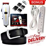 Geemy Best & Affordable Professional Balding Hair Shaving Machine Kinyozi + Free 4 Way Power Extension With Leather Belt
