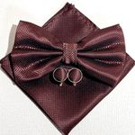 product_image_name-Fashion-Brown bowtie with cufflinks and pocket square -1