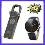 product_image_name-HP-V250W 32GB Flash Disk Drive - Silver + FREE GIFT-1