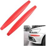 product_image_name-Generic-2 PCS Universal Car Bumper Protector Rubber – Red Anti-Collision Front & Rear Guard Strips-1