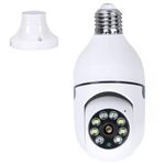 product_image_name-Generic-Double Lens WiFi 360 Panoramic Bulb Camera 1080P Security Camera Wireless Home Surveillance Camera-1