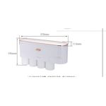 product_image_name-Generic-4 Cups Luxury Toothbrush Holder With 2 Separate Drawers-4
