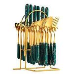 Green & Gold Cuttlery Set