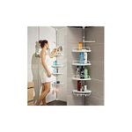 product_image_name-Generic-4-tier Telescopic Adjustable Shower Corner Bathroom Shelf, Designed For Organizing-2