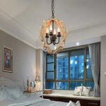 Retro industrial style creative chandelier light