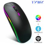 product_image_name-TYNIX-MI23 Wireless Mouse - Bluetooth 5.1 + 2.4G Dual-Mode, Rechargeable Silent Ergonomic Mouse-1