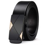 product_image_name-Fashion-Scratch-Resistant Automatic Buckle Leather Belt for Men // Men’s Belt for Trousers & Shorts  - 2 PACK BELTS -3
