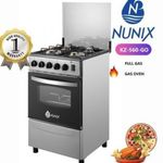 Nunix Free Standing 4 Gas Burner Cooker With Oven..