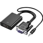 HDMI  To VGA  Adapter WITH 3.5mm Audio