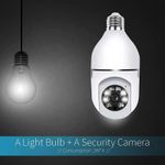 product_image_name-CALUS-E27 Smart Bulb Camera 360° PTZ WiFi Wireless Night Vision Security Camera-1