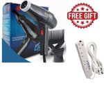 Ceriotti Professional Hair Dryer 1800W - Black, 2 Speed, 3 Heat Settings, Lightweight, Auto Power Off