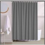 Shower Curtain Waterproof/Anti-Bacterial Polyester, Mould Proof and Mildew Resistant + 12 Hooks