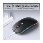 product_image_name-Generic-Rechargeable LED Mouse Portable Silent Mouse,for Laptop/Desktop/Tablet (Black)-3