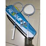 product_image_name-Generic-Full Set 2 pcs Badminton Racquets and 3 pcs Shuttlecocks-1