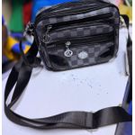 compact checker sling bag