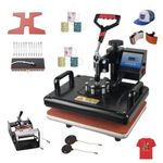product_image_name-Generic-Heat Press Machine 10 in 1 Heat Press Machine Sublimation Heat Transfer Machine for T-Shirt Plate Mug Shoe Pen Cap Bottle-2