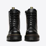 product_image_name-Dr. Martens-Black Smooth Unisex Platform Leather Shoe-2