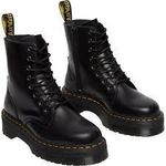 product_image_name-Dr. Martens-Black Smooth Unisex Platform Leather Shoe-6