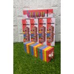 Bundles 54pcs Jenga Blocks Coloured Wooden Blocks Toys Family Fun Game- Large