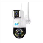 SIM CARD ELECTRIC CAMERA V380 pro Dual lens 2K 4MP dual light 4G LTE SIM CARD wireless ip camera 2 in 1 bullet and PTZ camera