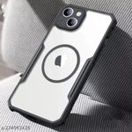 product_image_name-Xundd-Apple iPhone 15 Plus Phone Case, Magnetic Magsafe Compatible Shockproof Airbags Bumper Transparent Protective Back Cover for Second Device-1