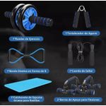 product_image_name-Generic-Five-piece ab wheel workout set, gym push-up machine - blue-6