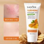 product_image_name-SADOER-9 Pieces Set Tumeric  moisturizing and skin glowing Skin Care Set:  Turmeric  Face Cream + Serum + 5 Face Masks + Face Cleanser For Treating Dark Spots, Anti-wrinkles, Smoothening Face & Improving Skin Texture Set-4