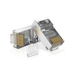 Metallic RJ45 CAT6 Connectors Ethernet Plugs
