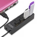 product_image_name-Generic-4 Port USB 2.0 HUB Extender Adapter -Black-3