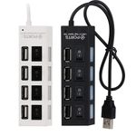 product_image_name-Generic-4 Port USB 2.0 HUB Extender Adapter -Black-7