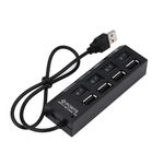 product_image_name-Generic-4 Port USB 2.0 HUB Extender Adapter -Black-8
