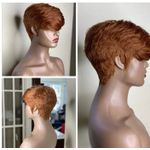 Human Hair Pixie Cut Brown