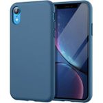 product_image_name-Generic-iPhone XR Original Soft Silicone Protective Cover Case, Flexible Slim and Shock-Absorbing Protection in Blue-4