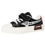 product_image_name-Fashion-Graphic Text Platform Canvas Sneakers-3